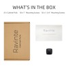 Ravinte 25 Pack Matte Black Kitchen Cabinet Square Knob Single