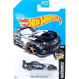 Hot wheels Dodge Viper SRT10 ACR - Nightburnerz 8/10 (Black) (Kmart Exclusive)