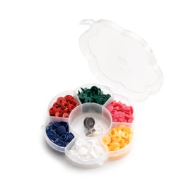Prym Love 393950 Colour Snaps Mini - 72 Colourful Poppers with Tools, 9 mm, 6 Colours in Storage Box - for Baby & Children's Clothes, Compatible with Vario Pliers + Vario Creative Tool