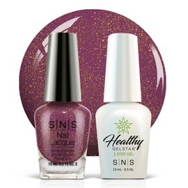 SNS Nail UV Gel and Nail Polish Lacquer Combo, Cityscape - Bronze Hero - Long-Lasting Nail Color, Gel & Lacquer Duo Lasts 14 Days - UV Lamp Required - 0.5 fl oz