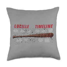 Skybound Entertainment The Walking Dead Lucille's Timeline Throw Pillow, 18x18, Multicolor