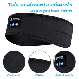 Genérico AUDIFONOS Bluetooth Tipo Banda, para EJERCITARSE, para Dormir, para Aprender Idiomas, para Escuchar AUDIOLIBROS, BOCINAS Estereo HD Ultra Delgadas, contra RONQUIDOS