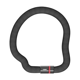 ABUS Goose Lock Chain Lock - Bendable, Rattle-Free Bicycle Lock Made of Hardened Steel - 6 mm Thick - 85 cm Long - with Key - ABUS Security Level 7 - Black