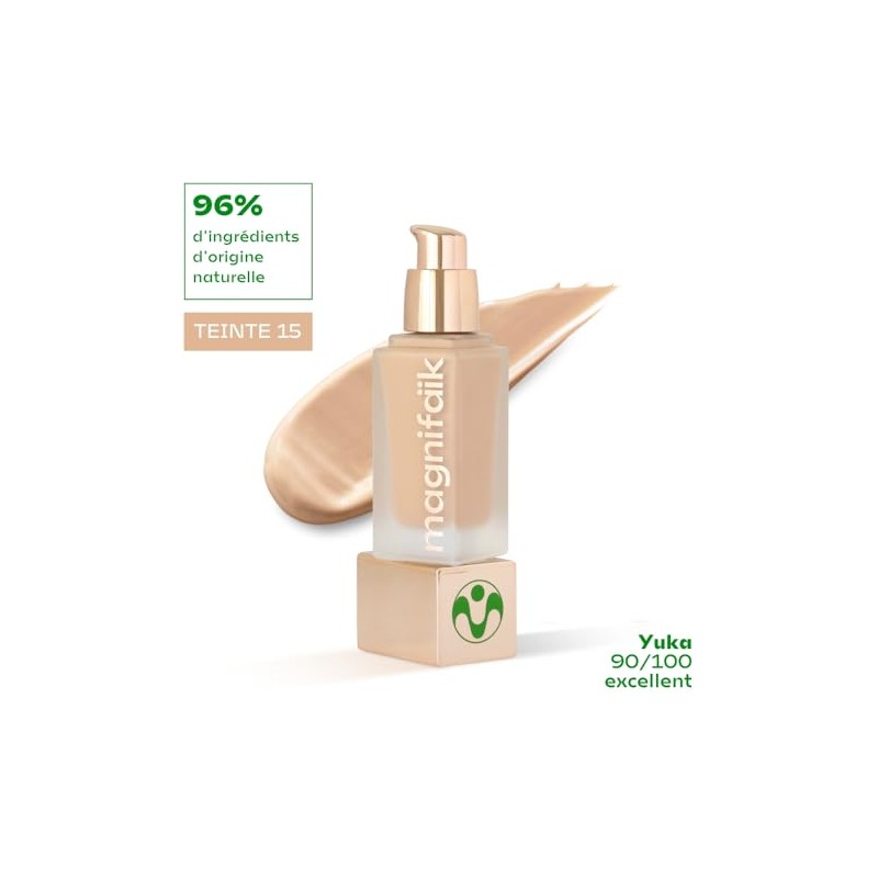Magnifaik Just Perfect Base Maquillaje Ligera Líquida Cobertura Transparente Media