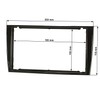tomzz Audio 2440-019-1 Double DIN Radio Faceplate Compatible with Peugeot