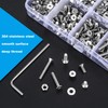 496 Piece M3 Screws Set, M3 Countersunk Screws Set, Flat
