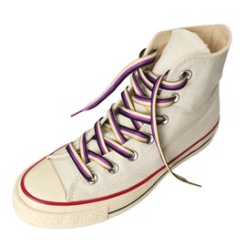 Non-Binary Pride Shoelaces - Colorful Flag Striped Laces for Trainers, Boots & Shoes - Perfect for Parades - 1 Pack 120cm