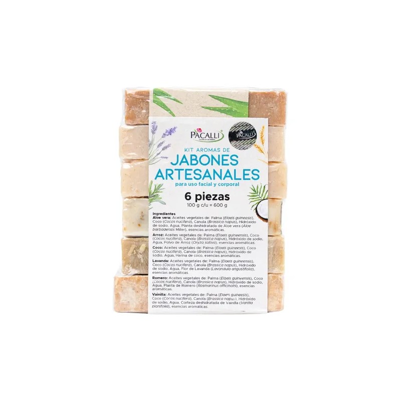 Kit Aromas · Jabones Artesanales Pacalli · 6 Pack 100g