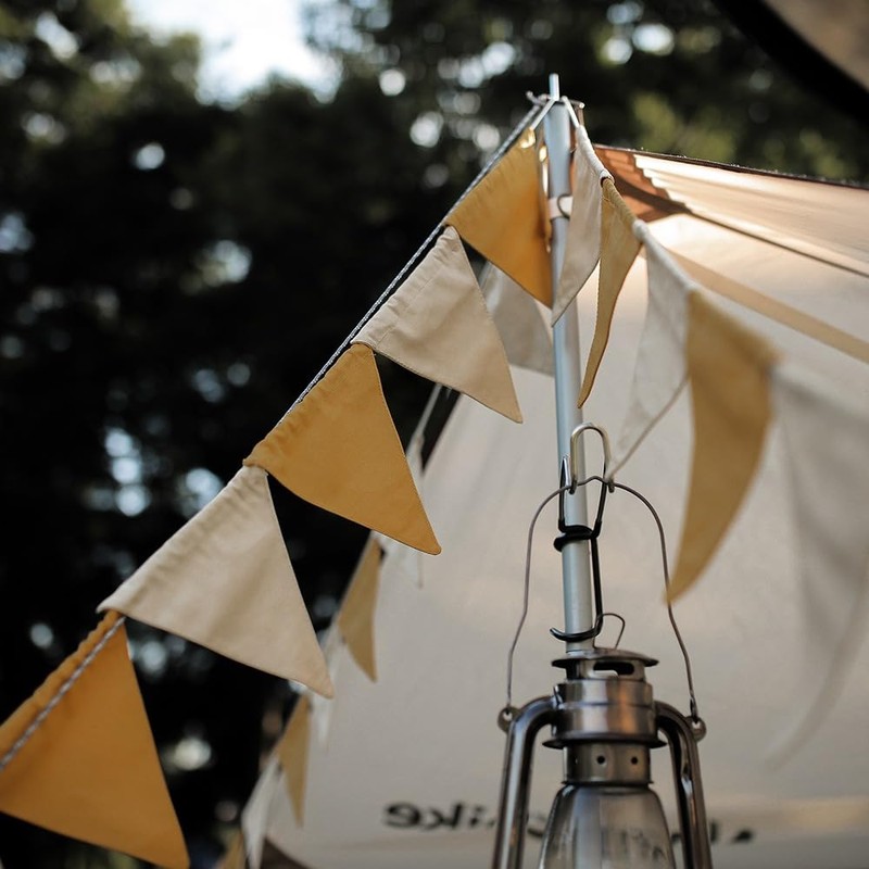 SOREIA Camping Flags, Canvas, Triangle Flags, Camp Flags, Ornaments, 16
