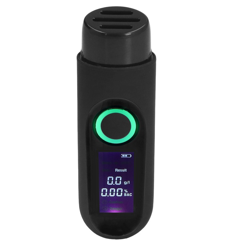 Alcohol Tester LCD 3 Color Display USB Charging Blowing Contactless