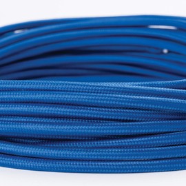 Textile Coated Plastic Cable, Fabric Power Cable, 3-Wire Cable, 3 x 0.75 mm² With Earth Conductor, Lamp Accessory