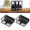 2pcs Tree Napkin Holder Hollow Out Tree Pattern Thickened Nonslip