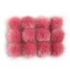 Faux Fox Fur Pom Pom Ball Fluffy Pompom with Elastic