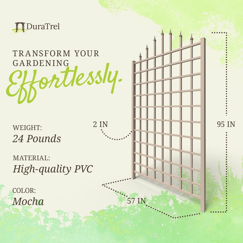 Dura-Trel Winchester 57 x 95 Inch PVC Vinyl Outdoor Garden