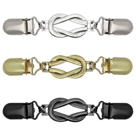 ROPAKED 3 Pcs Sweater ClipsCinch Clips Vintage Dress Clips Back Cinch Elastic Shawl Cardigan Collar Clips Fit Dress Cinch Clip Pant Waist Tightener Clothes Clips for Women