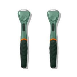Dollar Shave Club | Razor Handle (2 Pack) Green | Replacement Razor Blade Handles