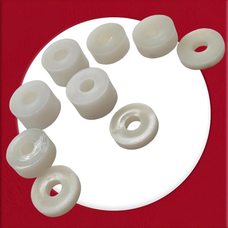 M5 Wide White Nylon Spacers Insulating Washers for M5 M6