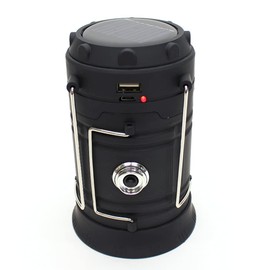 Hiro Corporation Hiro Corporation 2Way Solar Lantern with Mobile Charging, Flashlight, Lantern, Bright LED, Outdoor, Leisure, Disaster Prevention, Emergency Use
