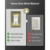 TREEWELL 4-Pack Decorator Outlet Cover Plate, Decorative Switch Plates and