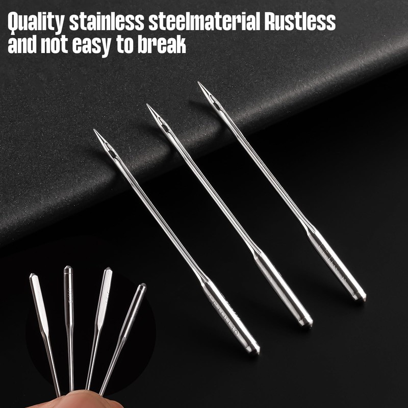 60 PCS Heavy Duty Sewing Machine Needles, Size HAX1 90/14