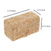 Tiny Hay Bales - 1.5 X 0.75 Inches - Mini