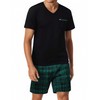 Bresdk Men's Pyjamas Short Cotton Summer Set for Men Sleepwear