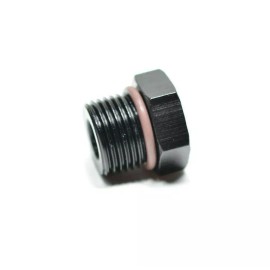 Fragola 481408-BL Fragola -8 AN O-Ring Port Plug Male 3/4-16 Threads Fitting Black