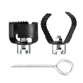Drain Auger Attachment Set for 4"-8"Pipe Cleaning 1-3/16"(30MM) 3-Pack Spiral Cutter,Grease Cutter and Pin Key Compatible Drain cleaning Machine 1-1/4”,6/5” and 1-1/2”Cable