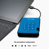 iStorage diskAshur2 HDD 1TB Blue | Secure portable hard drive