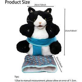 Cat Wrestler, Cat Puppet Wrestler, Cat Wrestling Toy Puppet, Cat Hand Puppets Cuddly Toy with Robust Padding, Cat Plush Doll, Interactive Cat Toy, for House Cats & Cat Lovers