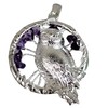 Purpledip Colgante de chakra con diseño de búho de la