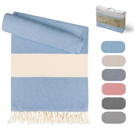 MyStilo® Beach Towel Sauna Towel XXL - Thick, Soft Bath Towel 100 x 200 cm, Quick-Drying - Premium Hammam Towel, Towel for Men, Women, Yoga and Fitness with Diamond Pattern (Dark Turquoise)