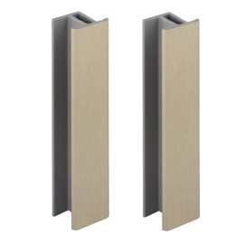 cyclingcolors 2 x Connectors for Skirting Board 150 mm Colour Stainless Steel Silver Kitchen Corner Plinth Corner Kitchen Base Inner Corners Outside Corners Furniture