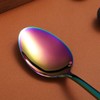 Rainbow Teaspoons 6.5" Set of 4, Berglander Stainless Steel Titanium