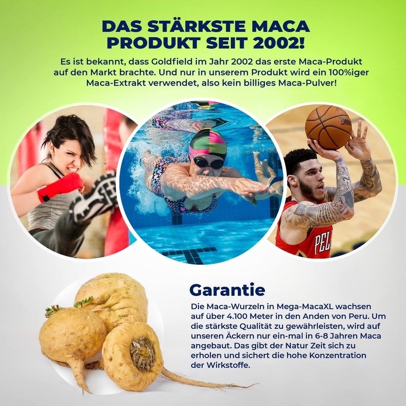 Goldfield Mega Maca XL - Natural Support for Your Fitness