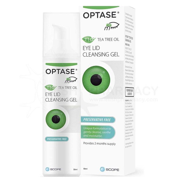 Optase Tea Tree Oil Eyelid Cleansing Gel 50ml