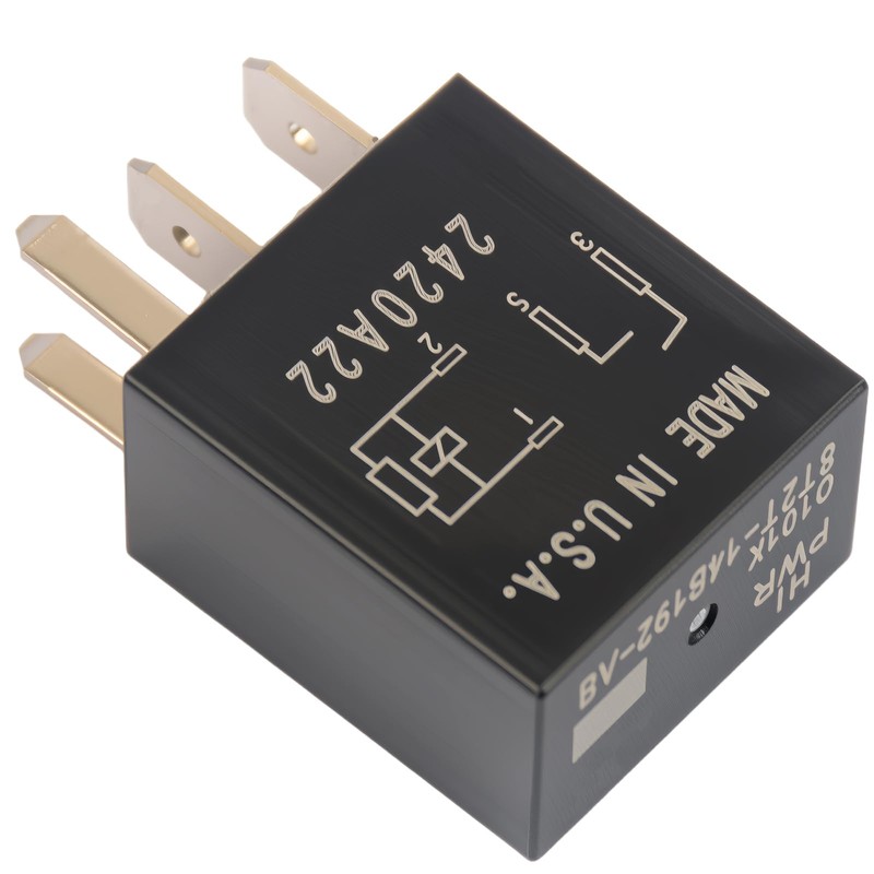 Aeola 4Pcs 8T2T-14B192-AB Wiper Motor Relay 12VDC 30A 4-Pin Accessory