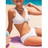 SOLY HUX Girl's V Neck Ring Linked Bikini Sets Bathing