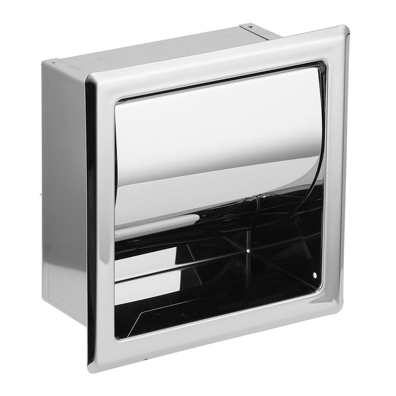 Mirror Surface Toilet Paper Holder Stainless Steel Paper Towel Rack