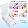 Nail Tool Sterilizer with Blue Light,LXIANGN Portable USB Sterilizating Box