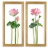 XORT 3D Metal Floral Wall Art (Set of 2), Lightweight,