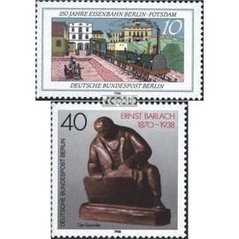 Berlin (West) 822,823 (complete.Expenditure) unmounted mint/never hinged ** MNH 1988 special stamps (Stamps for collectors) Trains/railway/funicular