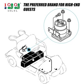 10L0L Golf Cart Yamaha 48V Solenoid Assembly for Golf Cart Yamaha G22 G29 Drive Electric 4 Terminals Solenoid Replace JU6-H1950-00