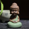 Temiry Buddha Object Cute Buddha Statue Pottery Zazen Buddha Statue
