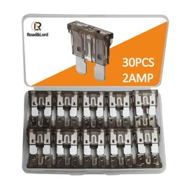 30Pcs 2A Standard Blade Fuses Kit - Standard Automotive Car Fuse Blade Fuse Assortment, Fuses Automotive, 2A Standard Boat fuse, Auto Truck ATC/ATO/APR/ATS Fuse Kit for Car/RV/Truck/Motorcycle