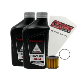 Cyclemax Standard GN4 10W-30 Oil Change Kit compatible with 2021-2025 Honda CRF450R