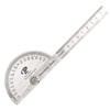 0-180° Protractor Stainless Steel Angle Adjustable in Centimeter Ruler 100mm