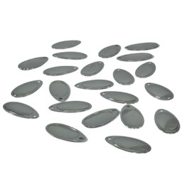 Nickel French Spinner Blades for Inline Spinner Baits DIY Spinner Blades for Fishing Lures Making, Smooth Nickle Finish Spinner Blades Made in USA 25 Pack Sizes #5 to #8 (French NI Smooth #5 25PK)