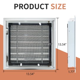 12 x 12 Inch Access Panel for Drywall, Access Panel with Vent, Plumbing Access Panel with Magnetic Opening and Closing, Wall Access Panel for Drywall, Ceiling, Plumbing, Electrical and Attic