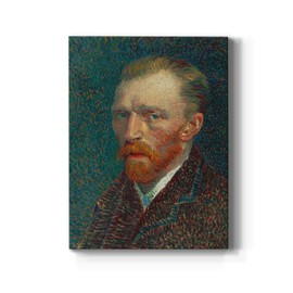 Renditions Gallery Self Portrait (1887) by Vincent Van Gogh Printed, Famous Painting Reproduction, Premium Gallery Wrapped Canvas Décor, Ready to Hang, 8 in H x 12 in W, Made in America Print